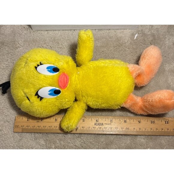 Vtg Tweety Bird Plush Yellow Orange Stuffed Toy Looney Tunes 11" Tall No tag - Picture 8 of 8